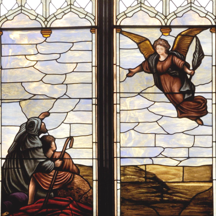 The Christmas Angel and Shepherds