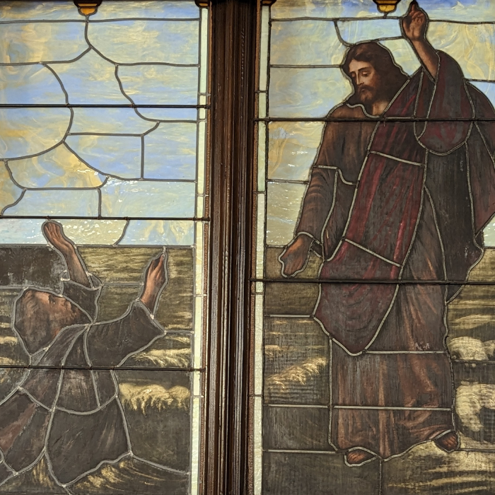 Jesus and Peter Walking on Water