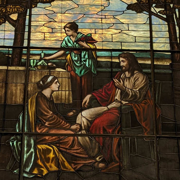 Jesus with Mary and Martha